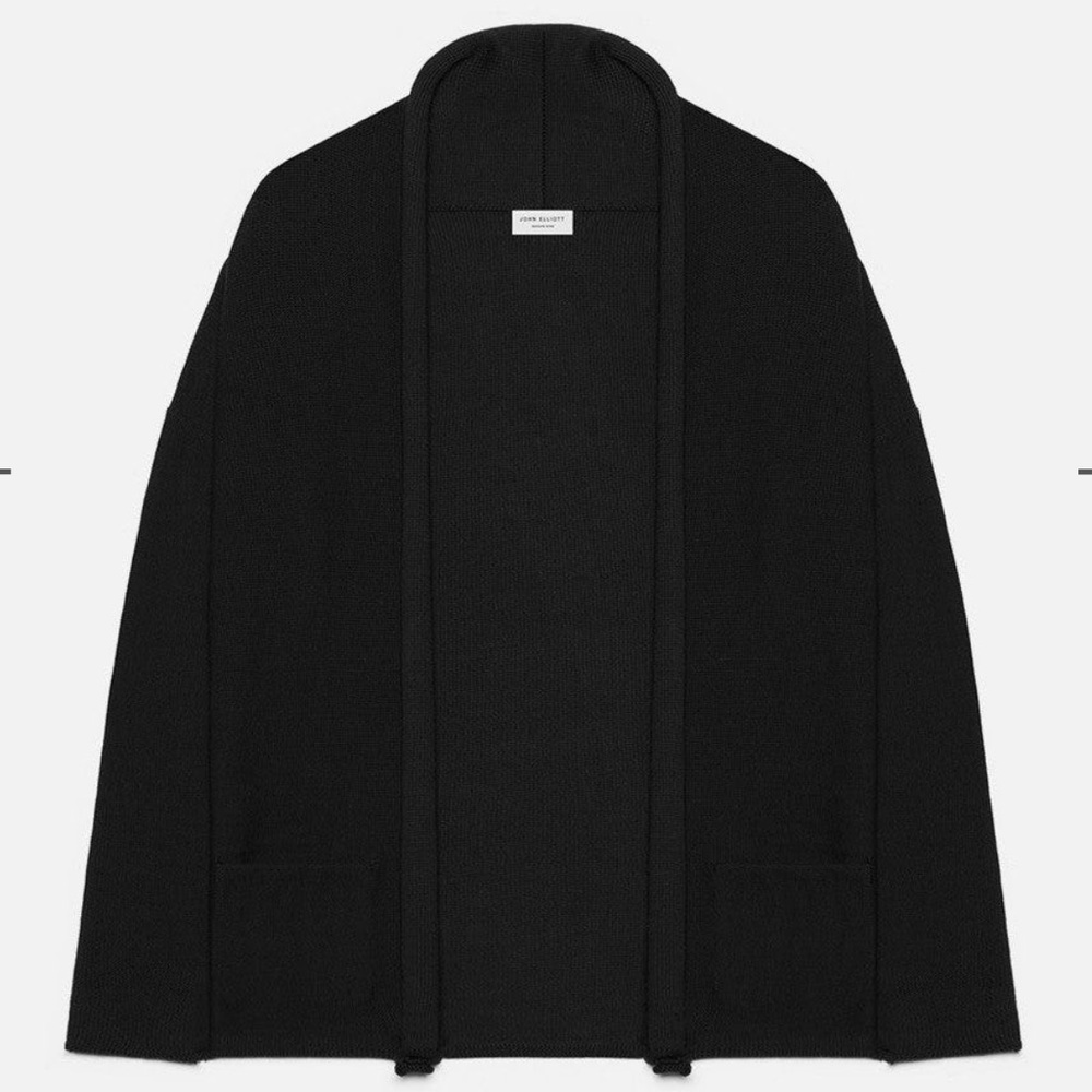 John Elliott Cardigan Sweater - Black - NWT - M